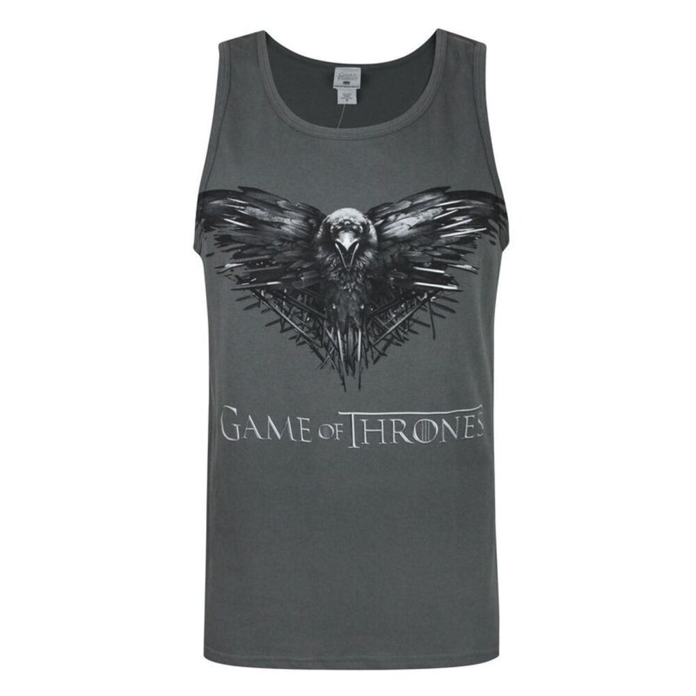 Game of Thrones Mens Three Eyed Raven Undershirt / Charcoal